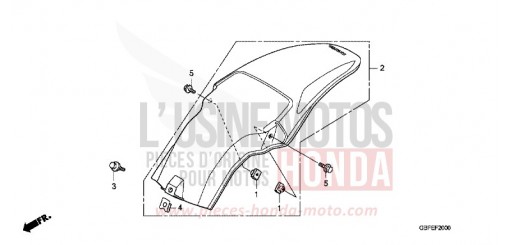 GARDE-BOUE ARRIERE CR85RB7 de 2007